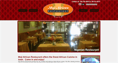 Desktop Screenshot of mojiafricanrestaurant.com